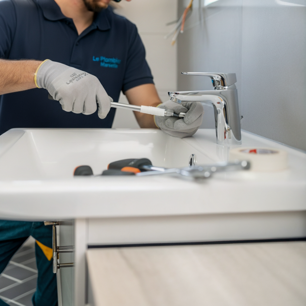 Installation robinet mitigeur