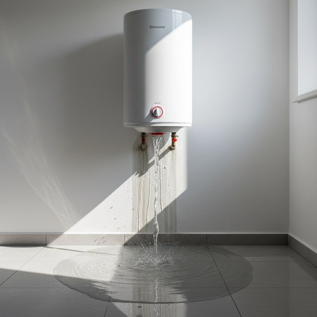 Chauffe-eau qui fuit causant dégât des eaux important