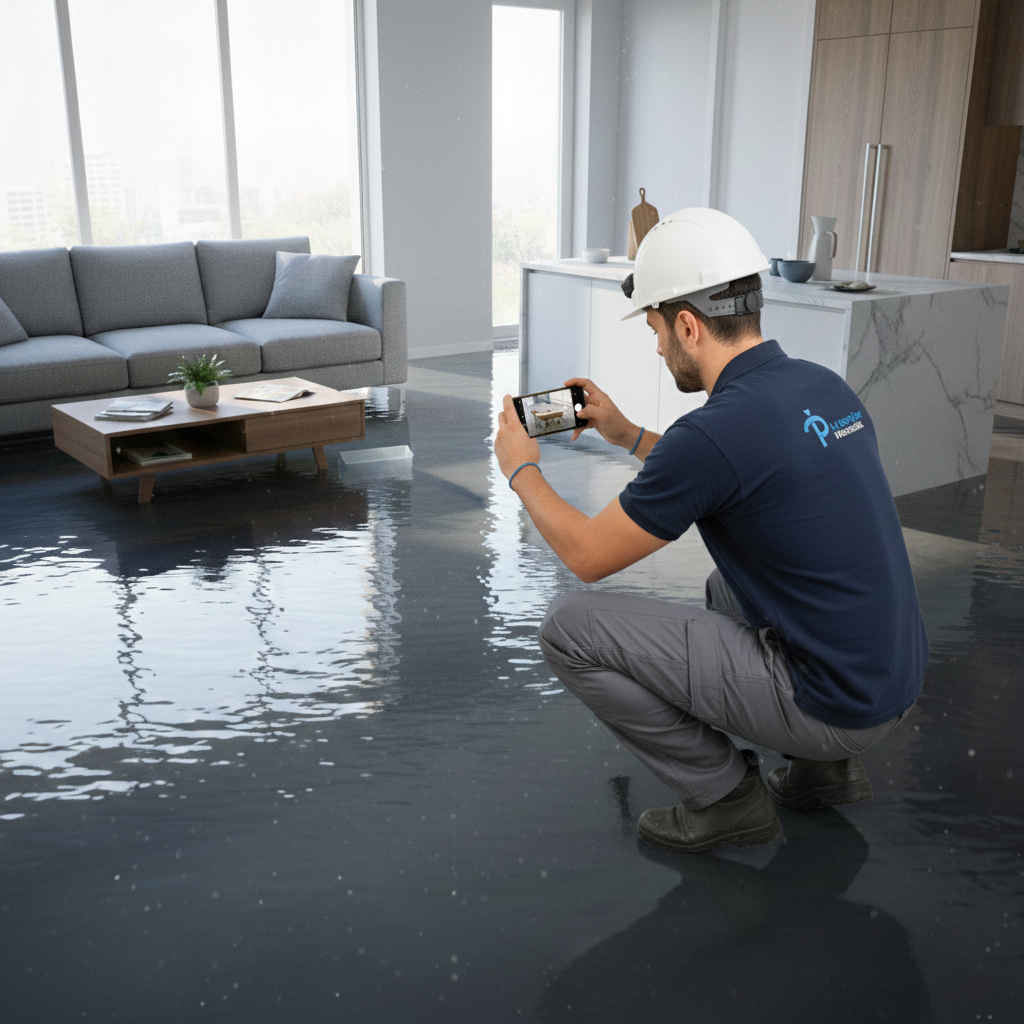 Prise de photos dégât des eaux pour dossier assurance