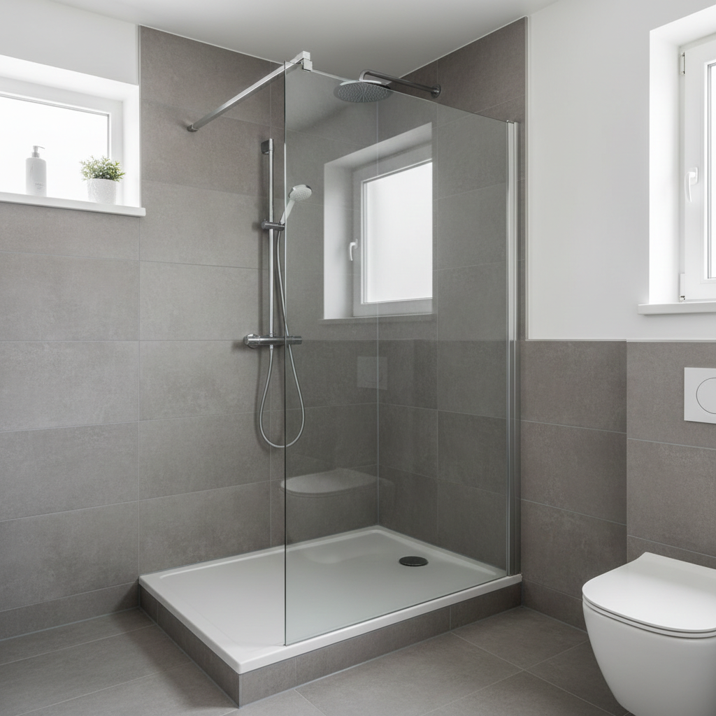 Transformation baignoire en douche moderne gain place