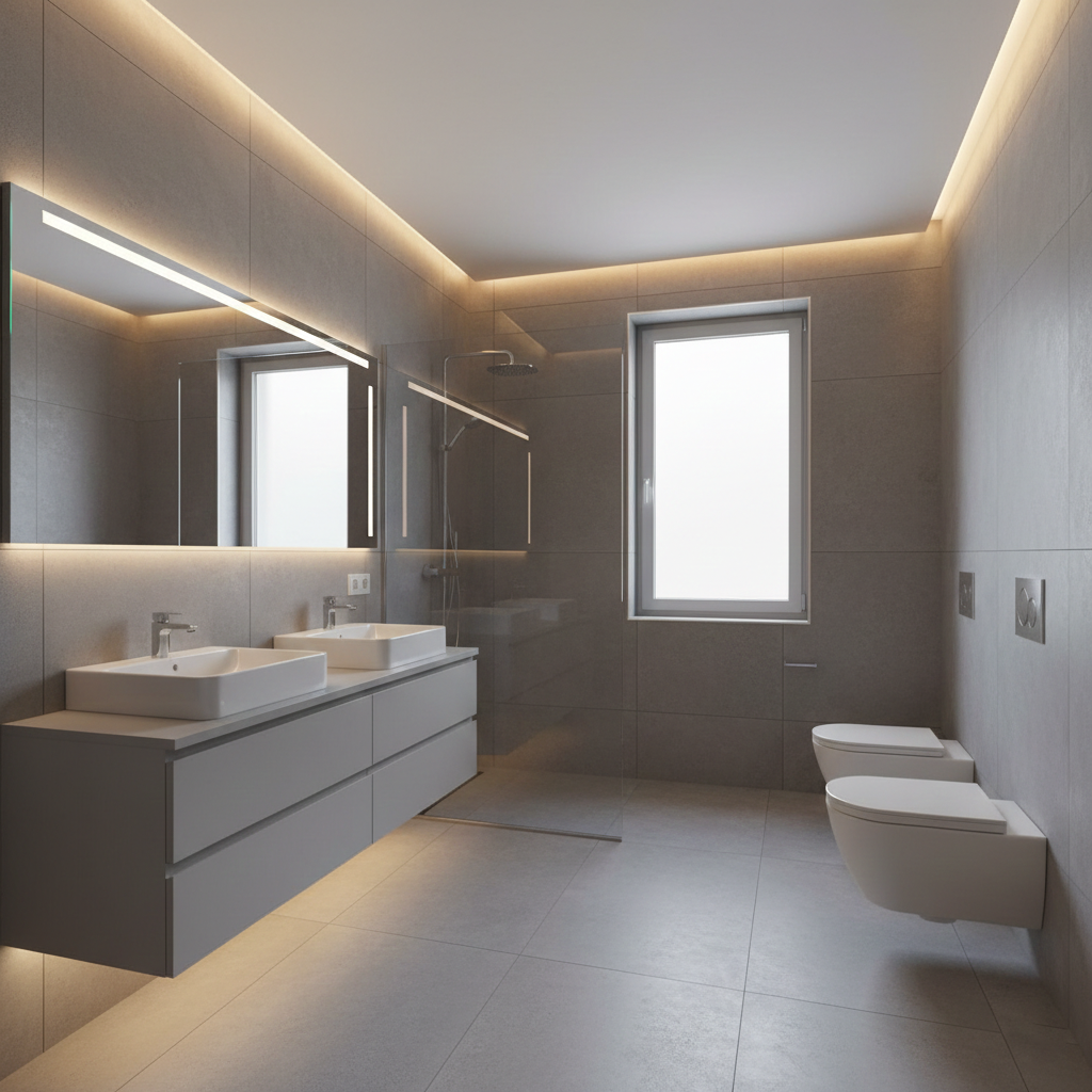 Installation complète salle de bain moderne Marseille